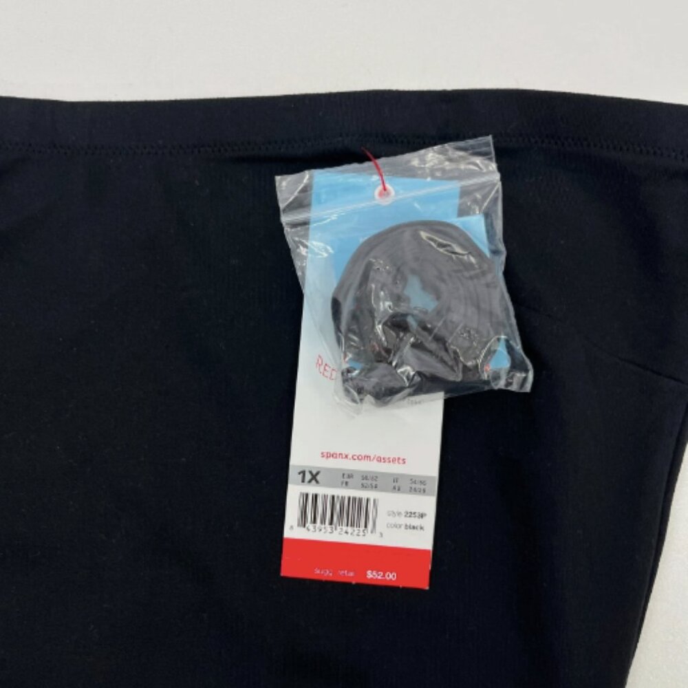 Spanx NWT Assets Red Hot Label Black Sleek Slimmers Full Slip Convertible 1X - Picture 8 of 14